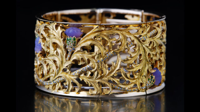 Tom Herman, Thistle Bracelet. Courtesy of the artist. JEWELRY episode of Craft in America