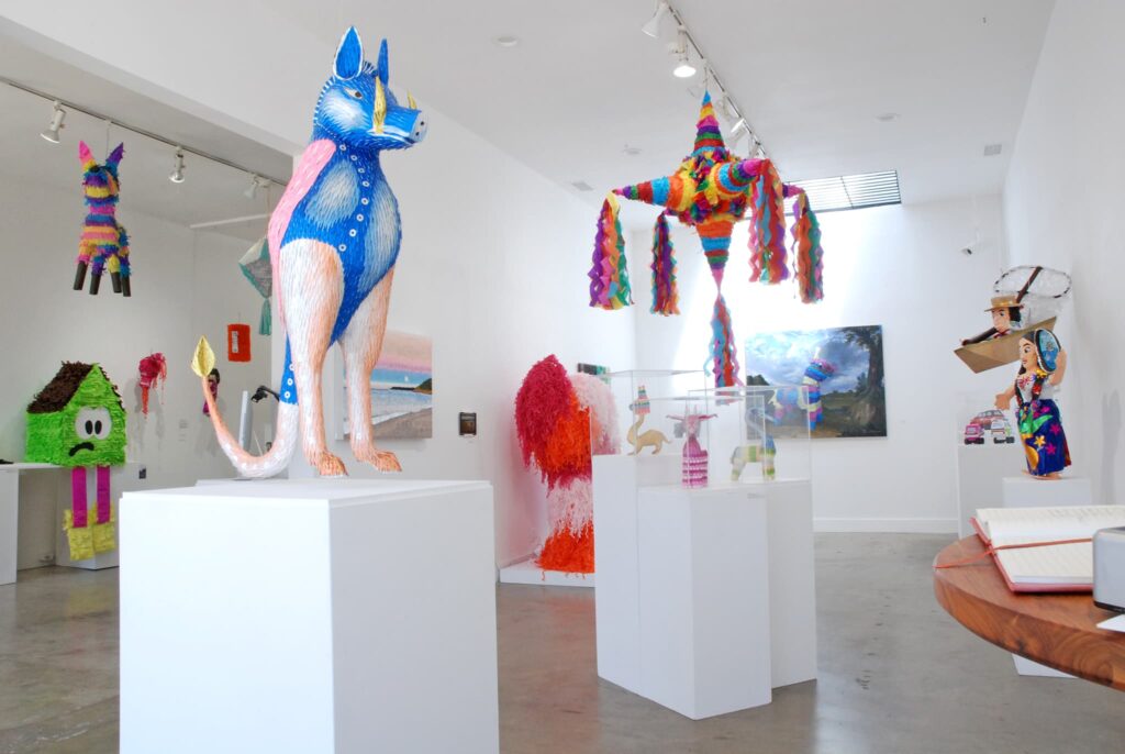 Piñatas: The High Art of Celebration at Craft in America, Gallery Installation View. Photo Credit: Madison Metro, Craft in America, Piñatas