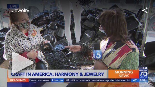 Gayle on the Go, KTLA, Craft in America, Harmony & Jewelry Exhibition,