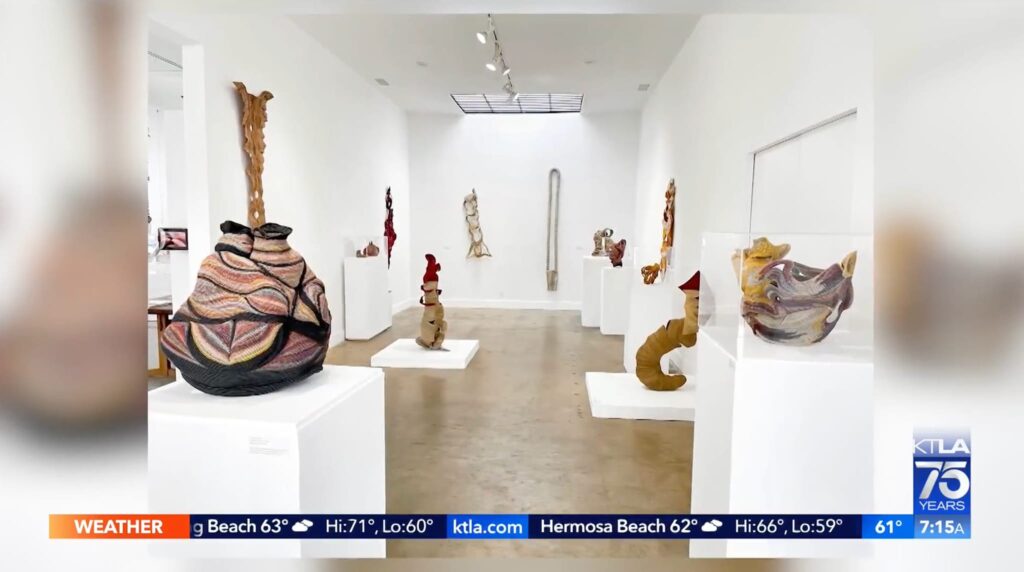 Gayle on the Go, KTLA, Craft in America, Ferne Jacobs Exhibition