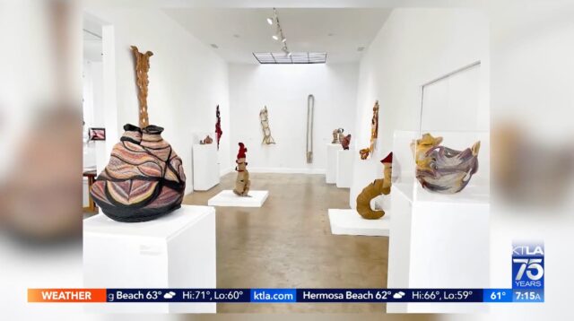 Gayle on the Go, KTLA, Craft in America, Ferne Jacobs Exhibition
