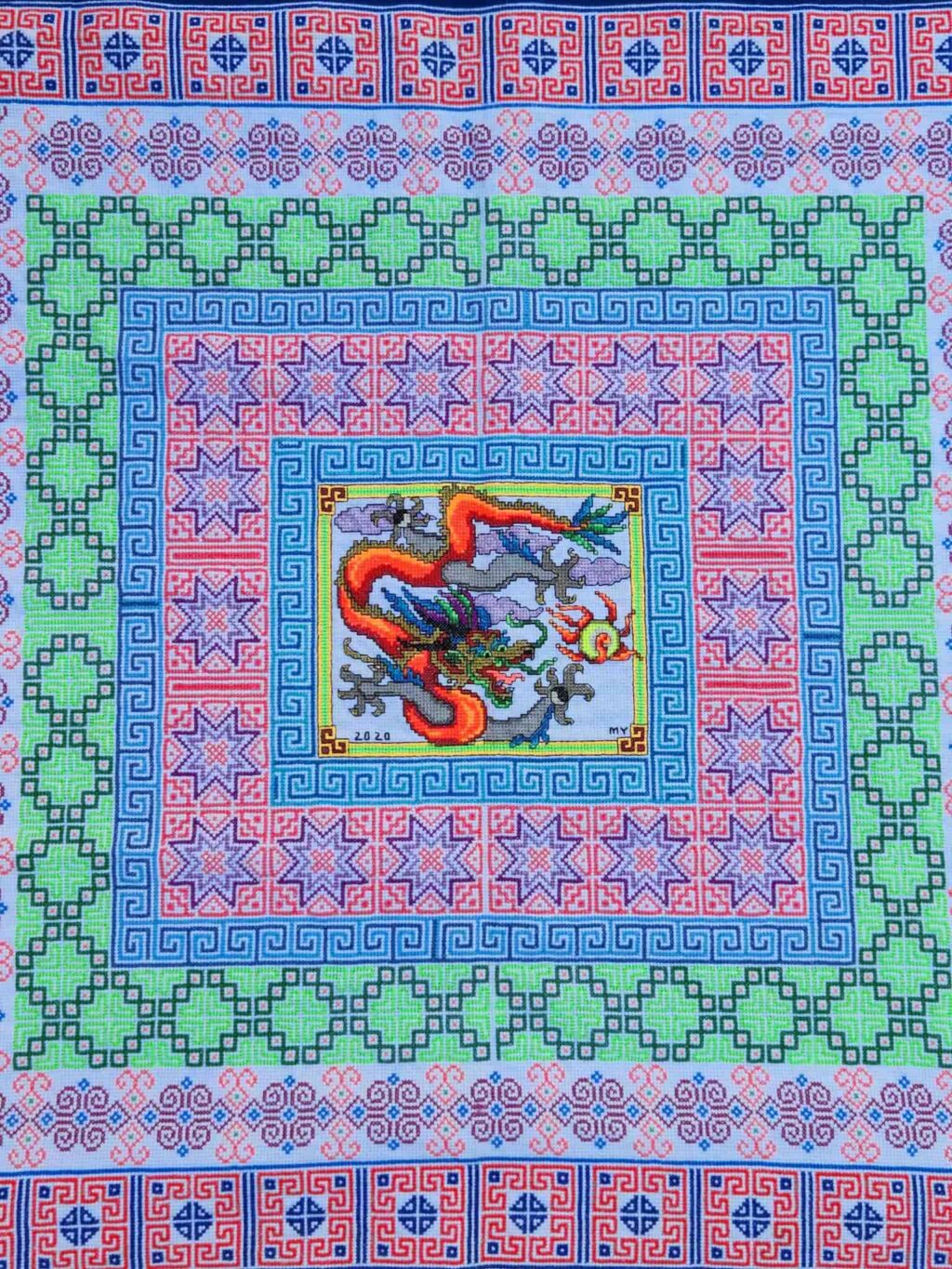 Mandora Young Hmong embroidery paj ntaub, Craft in America