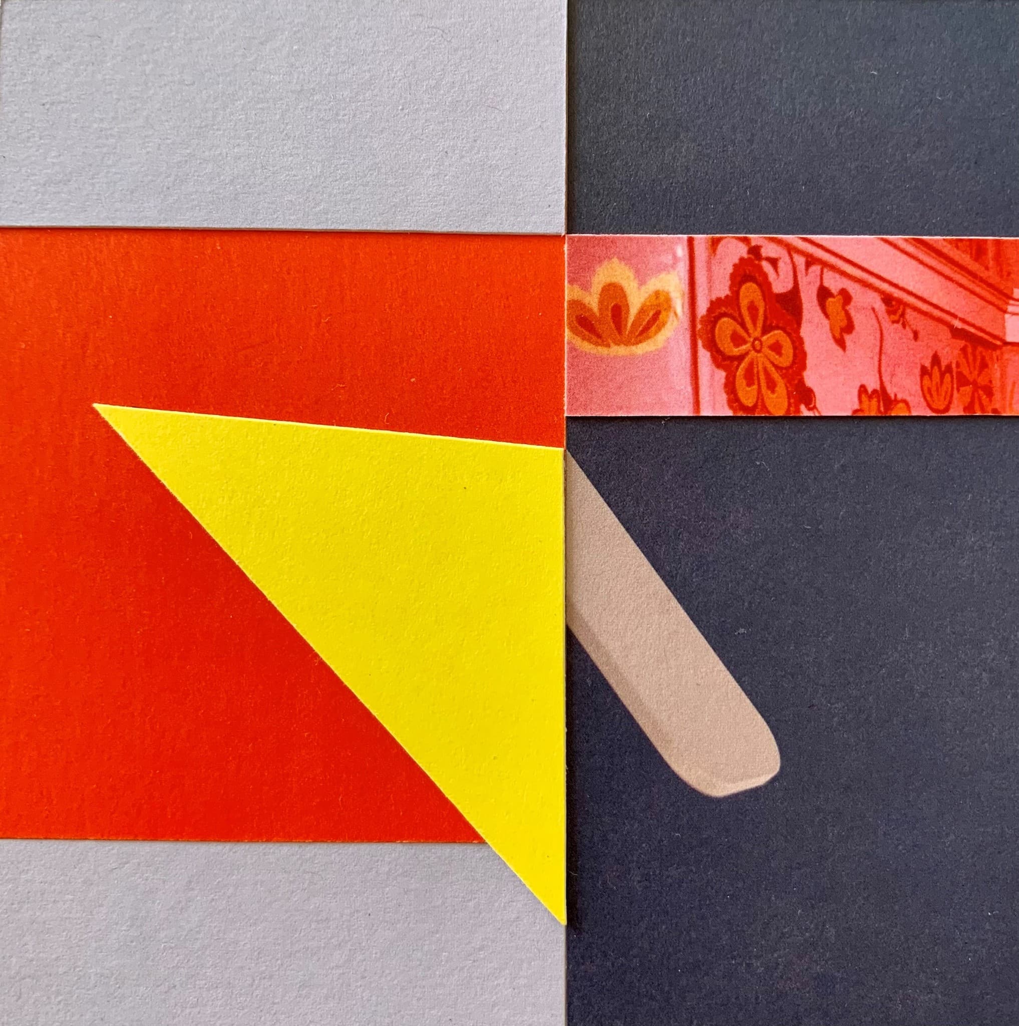Tibbie Dunbar, Collage Untitled (yellow triangle), Craft in America