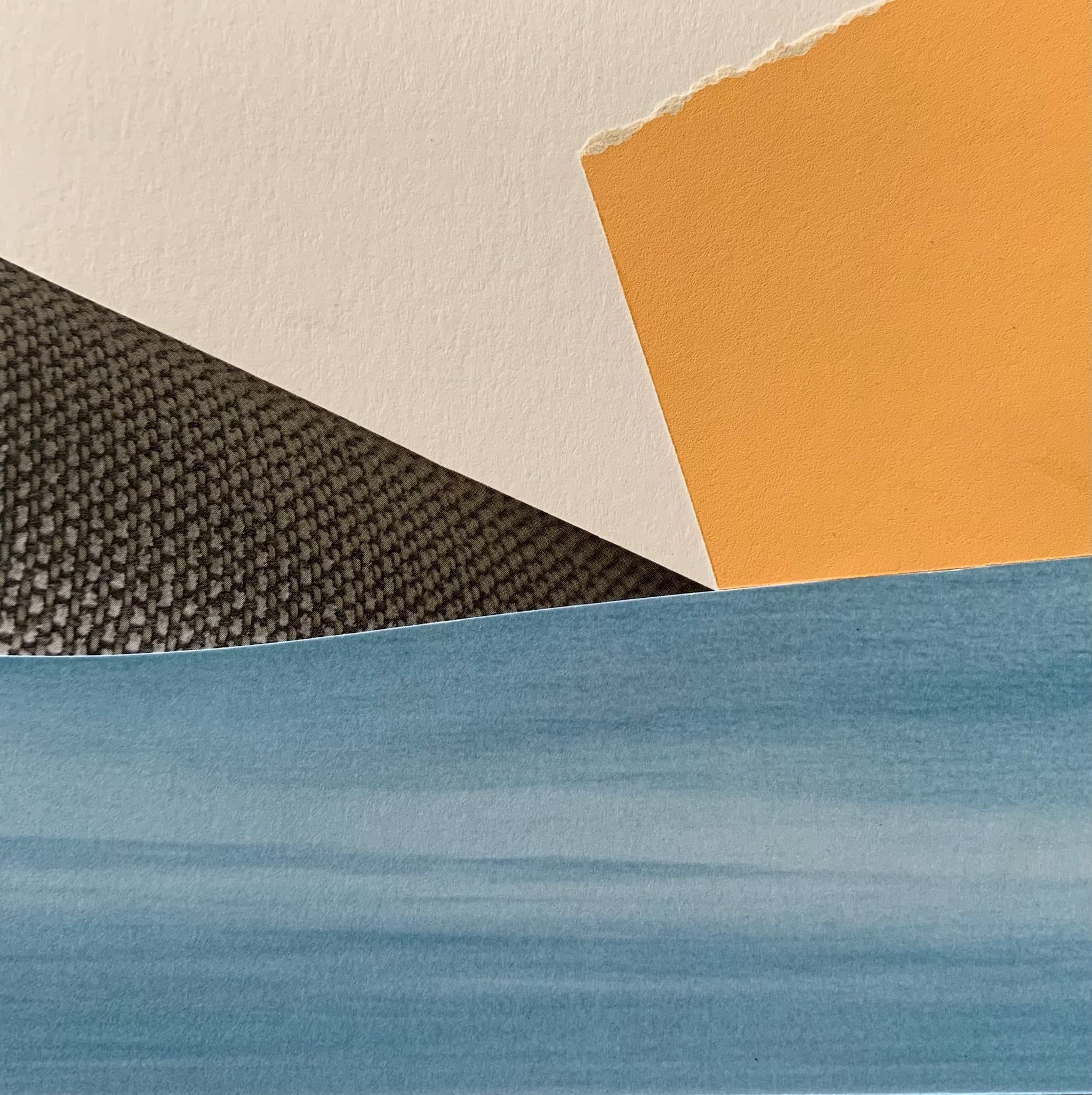 Tibbie Dunbar, Collage Untitled (peach, grey, blue), Craft in America