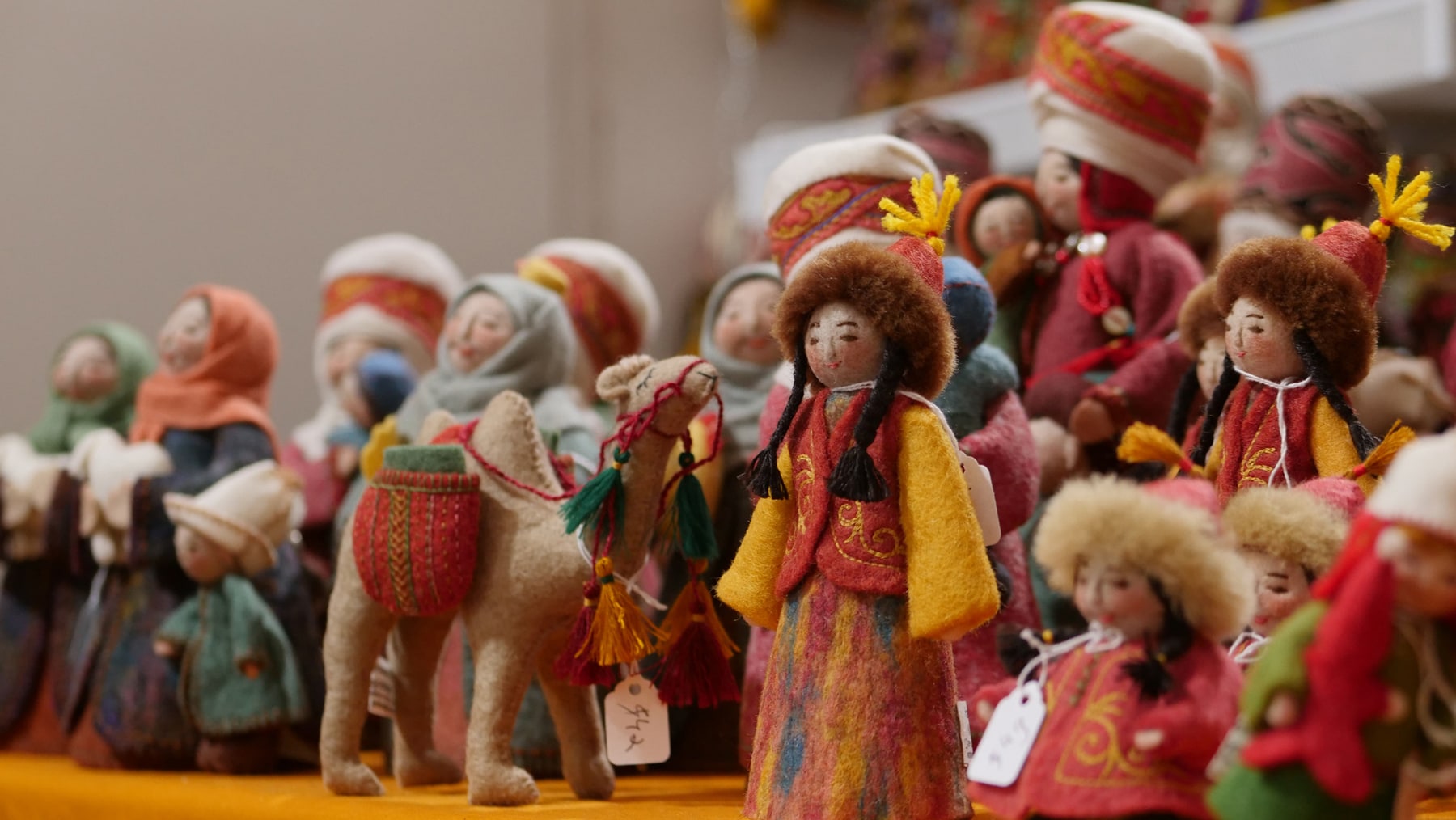 Erkebu Djumagulova, Felted Dolls, Denise Kang photograph