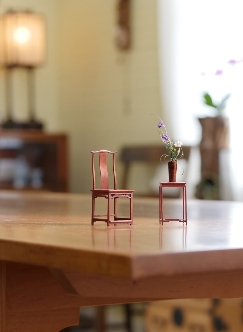 Mark Murphy, Chinese Chair and Table, MINIATURES, Craft in America