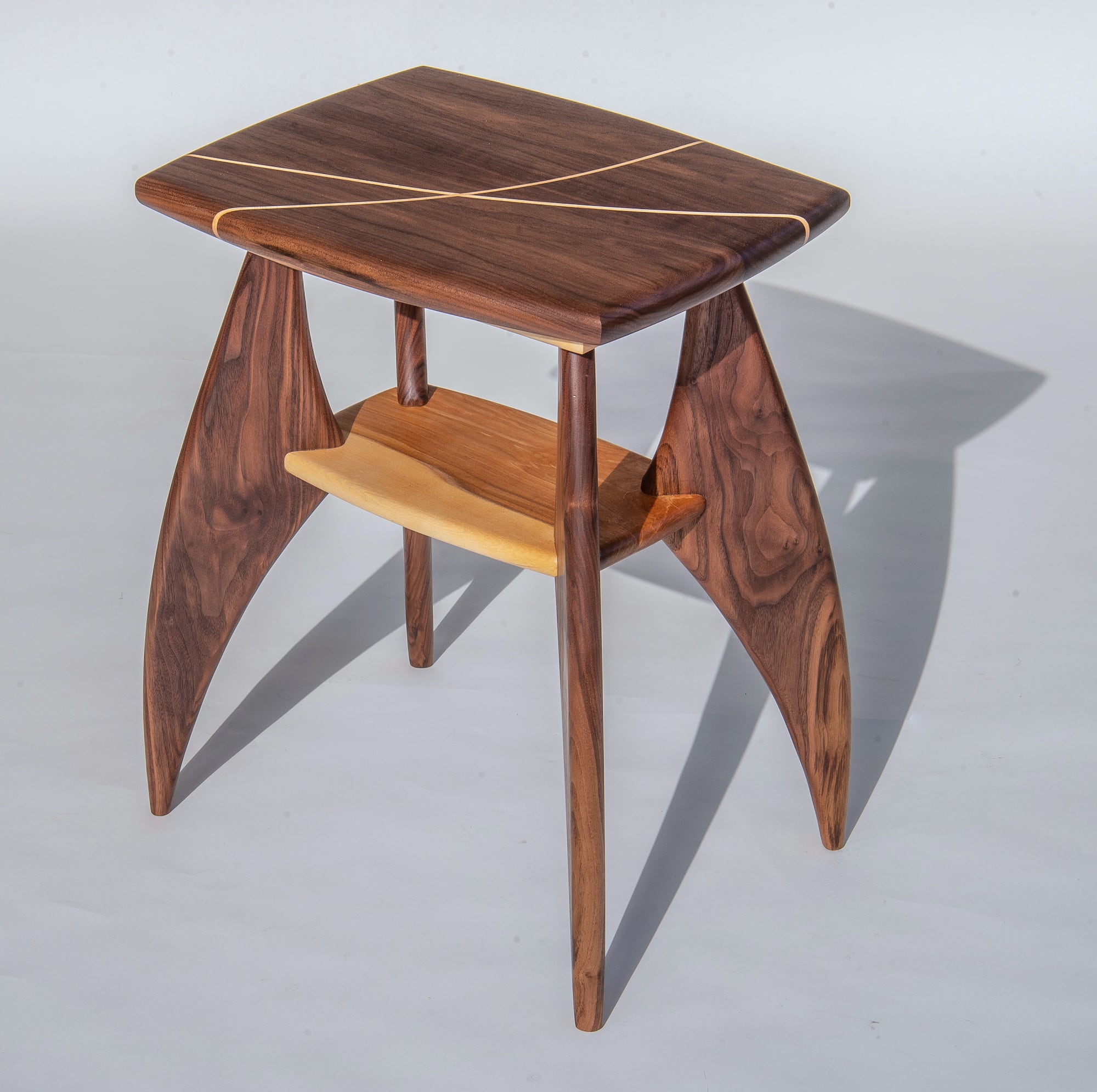 Lauren Verdugo Wood Stool In the Cross Hairs