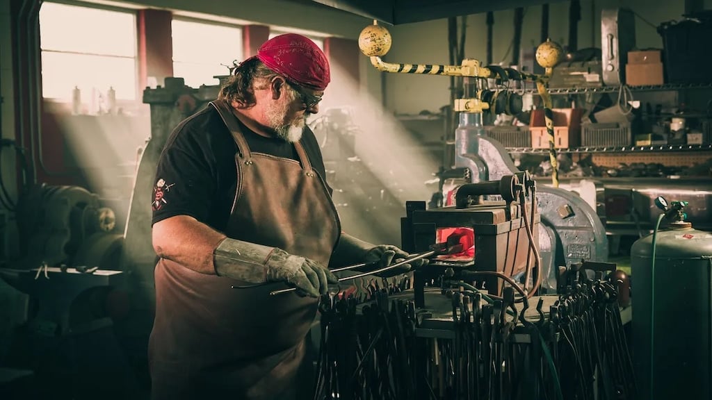 Tony Swatton in the workshop