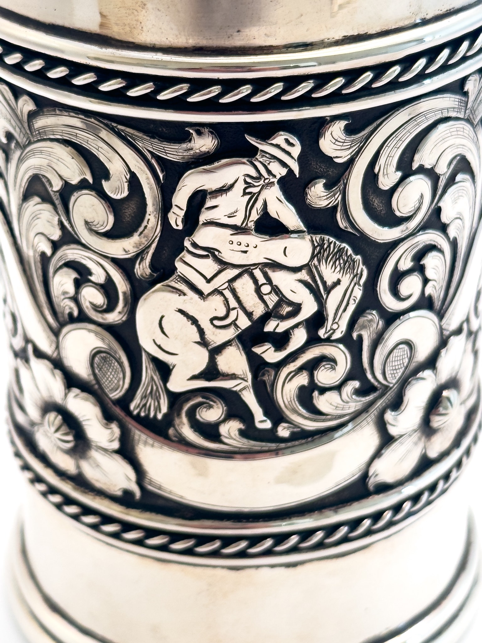 Craft in America Center, Beau Compton, Cowboy Craft, Cowboy Stein, detail, 2016