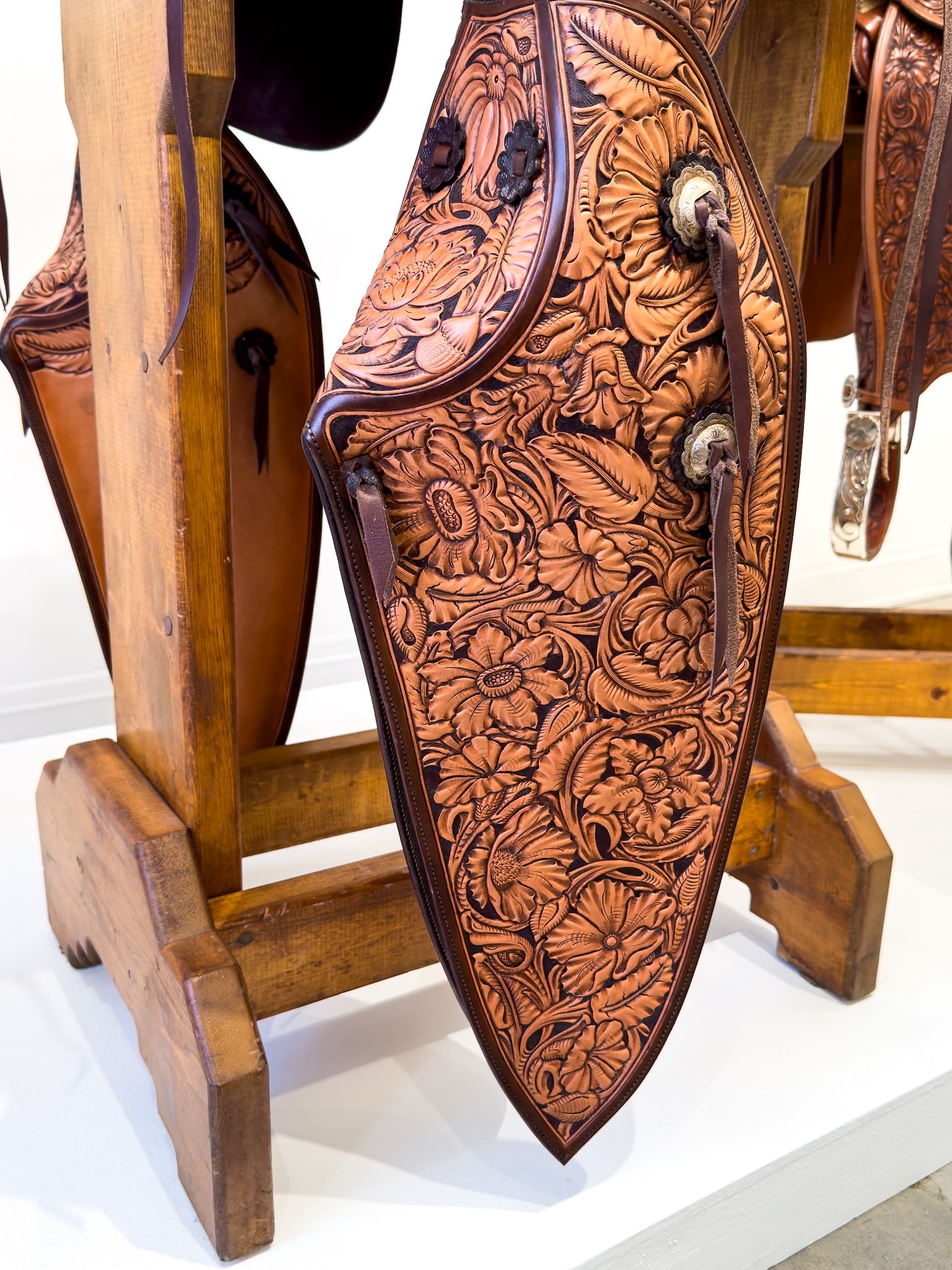 Craft in America Center, Carol Gessell, Cowboy Craft, Saddle, detail, 2026