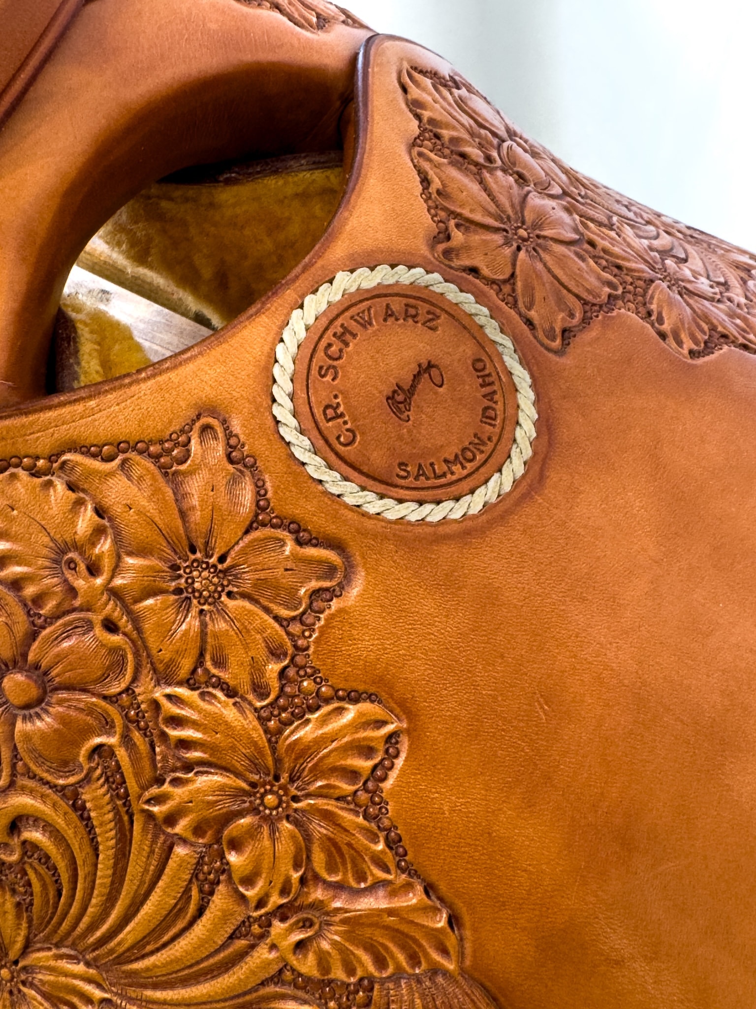 Craft in America Center, Cary Schwarz, Cowboy Craft, Saddle, detail, 2022