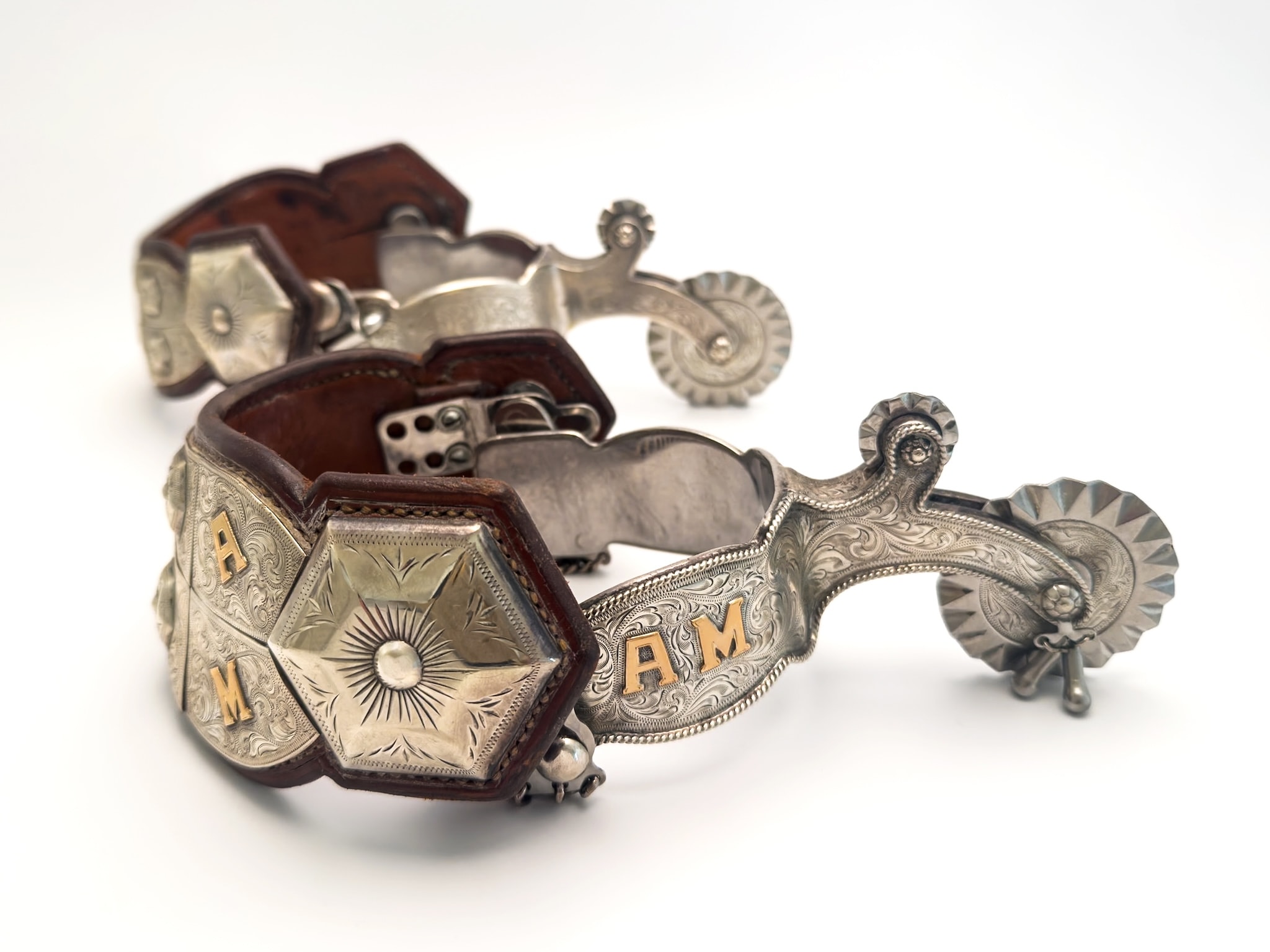 Craft in America Center, Edward H. Bohlin, Cowboy Craft, Oversized Hollywood Calif AM Parade Spurs, 1950s