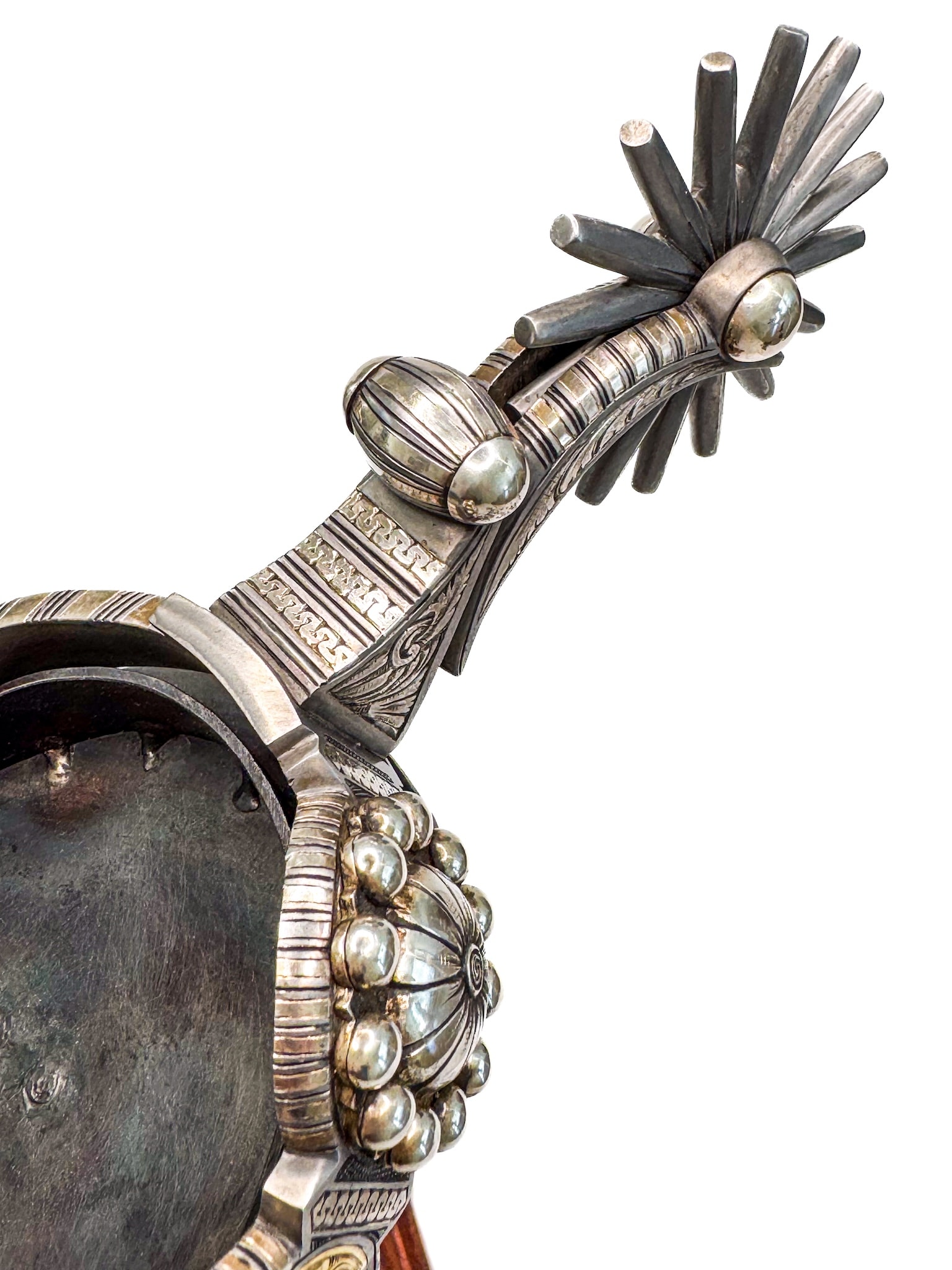 Craft in America Center, Ernie Marsh, Cowboy Craft, Spurs #257, detail, 2020