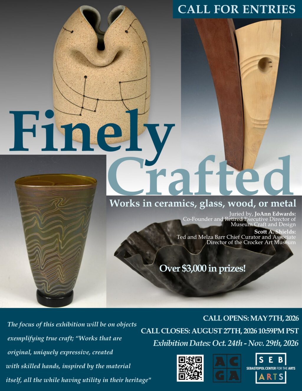 Finely Crafted, Call for Entries