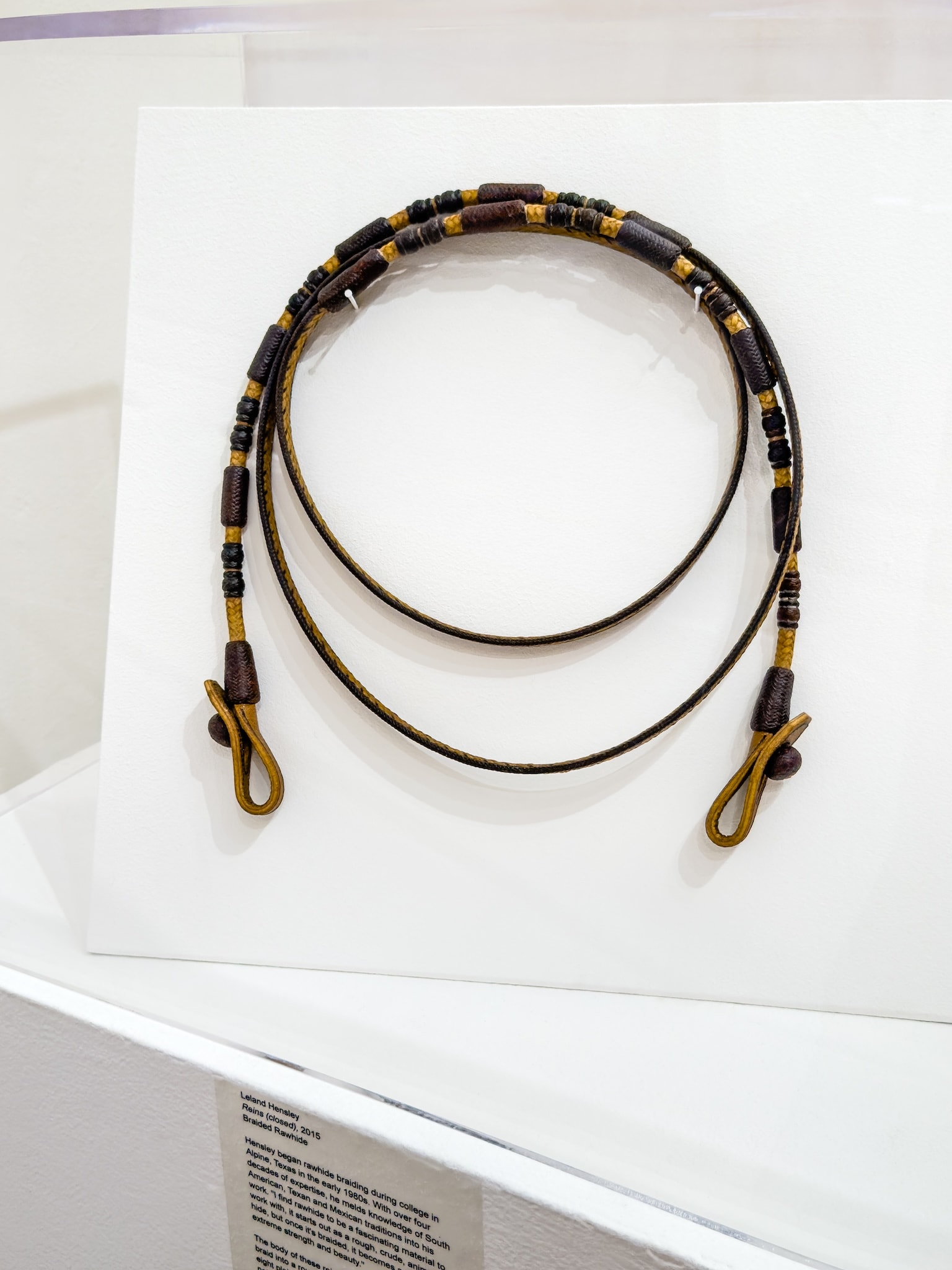 Craft in America Center, Leland Hensley, Cowboy Craft, Reins, 2015