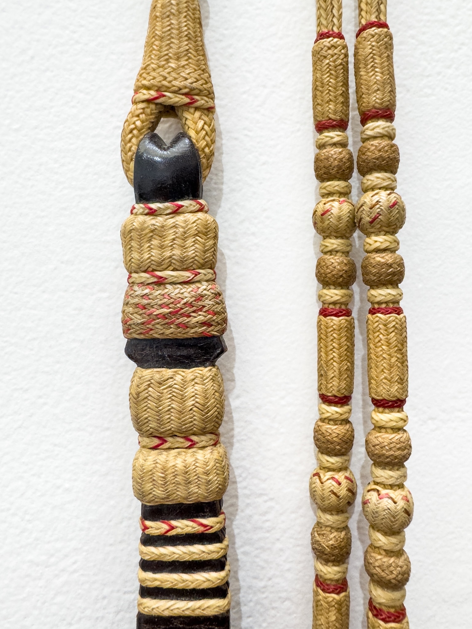 Craft in America Center, Luis B. Ortega, Cowboy Craft, Santa Ynez Reins, detail, 1970s