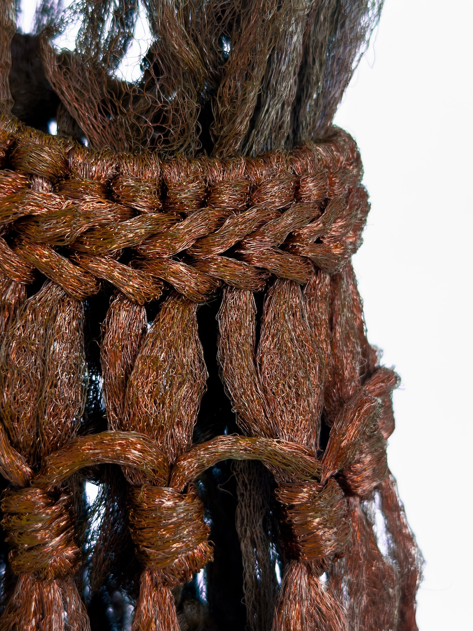 Craft in America Center, Marques Hanalei Marzan, Entwine, 'A'ahu Series #121, detail, 2024