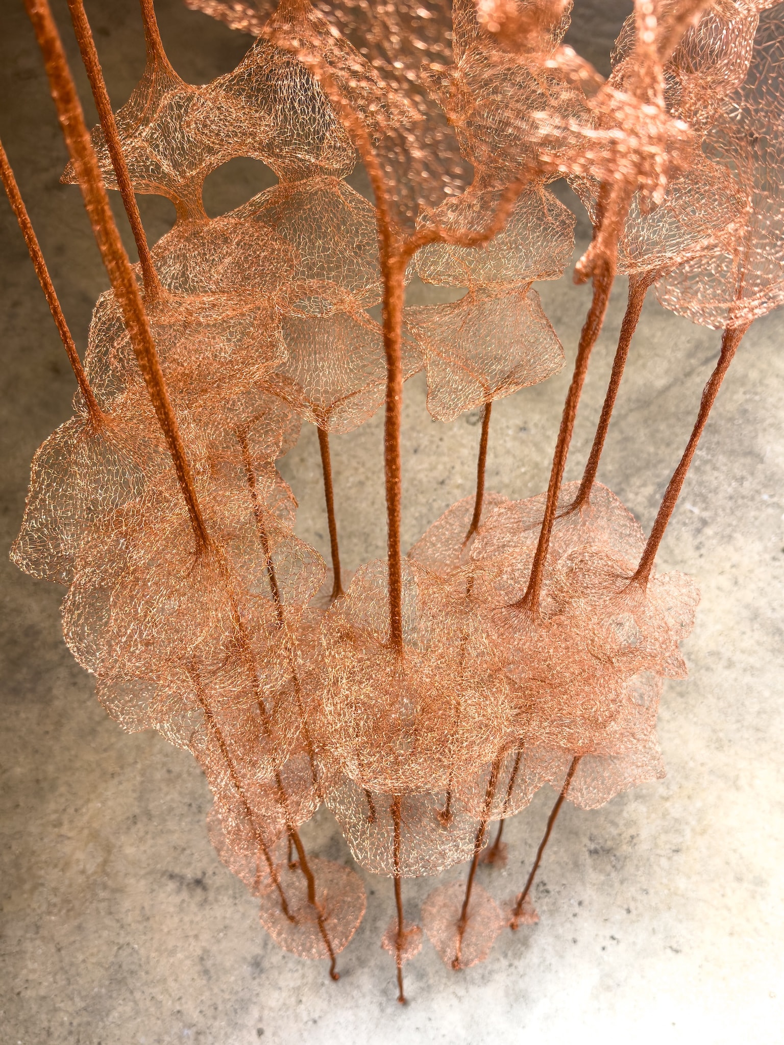 Craft in America Center, Marques Hanalei Marzan, Entwine, Suspended Animation, detail, 2026