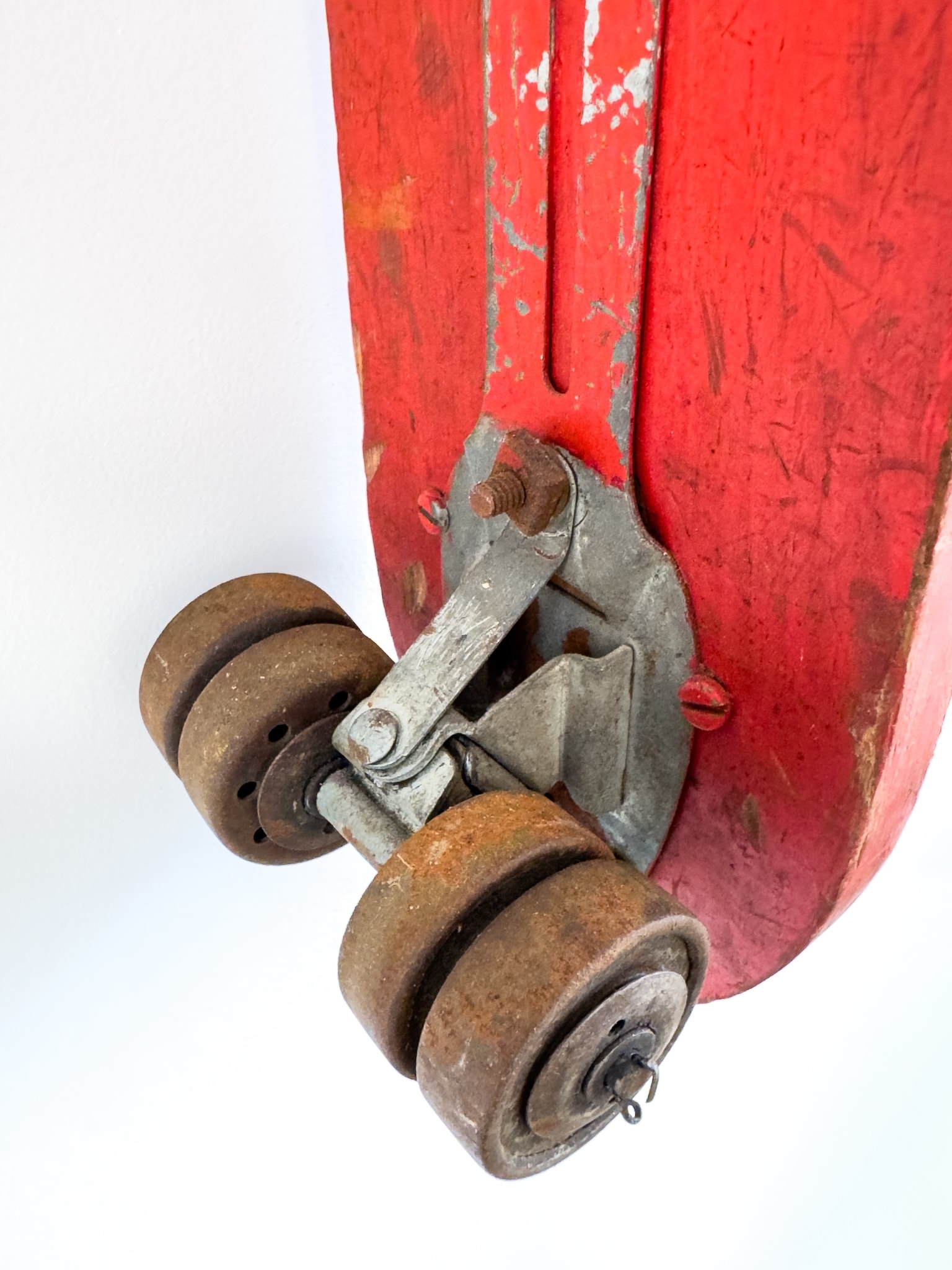 Craft in America Center, Homemade STP Skateboard, detail, vehicles of expression