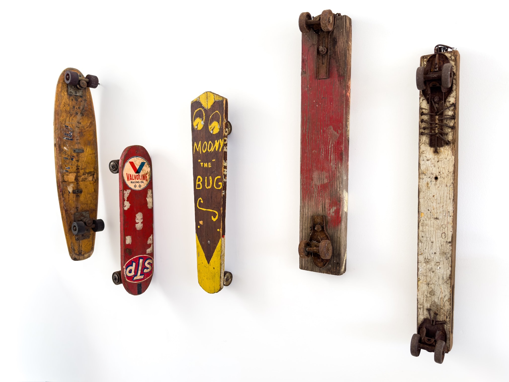 Craft in America Center, Homemade Skateboards, installation view, vehicles of expression