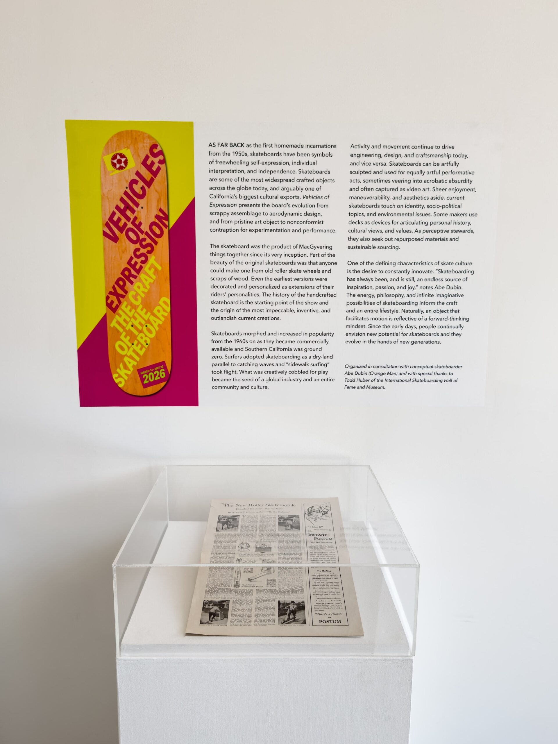Craft in America Center, Installation view, Vehicles of Expression, 2026