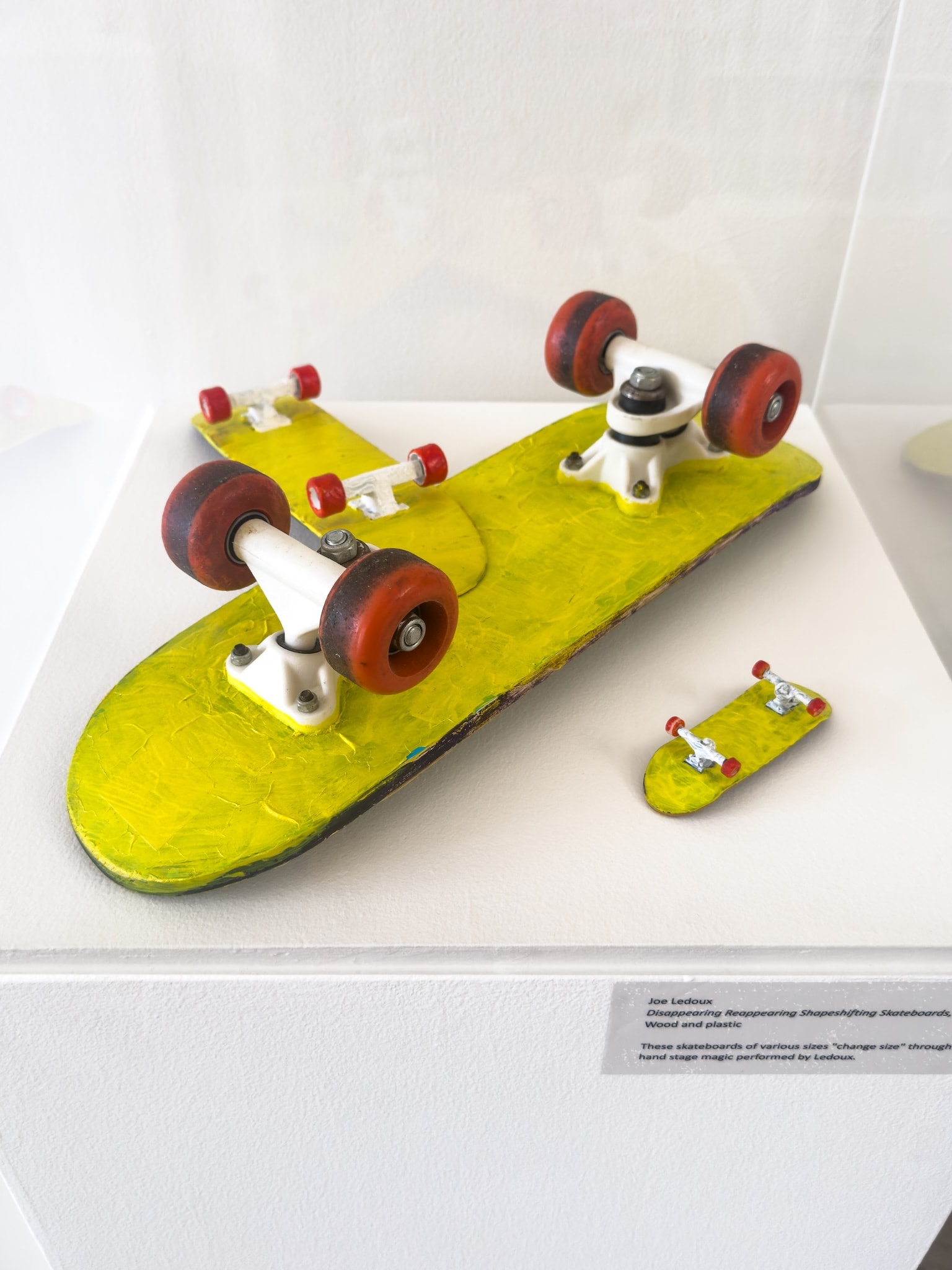 Craft in America Center, Joe Ledoux, Disappearing Reappearing Shapeshifting Skateboards, 2020, Vehicles of Expression