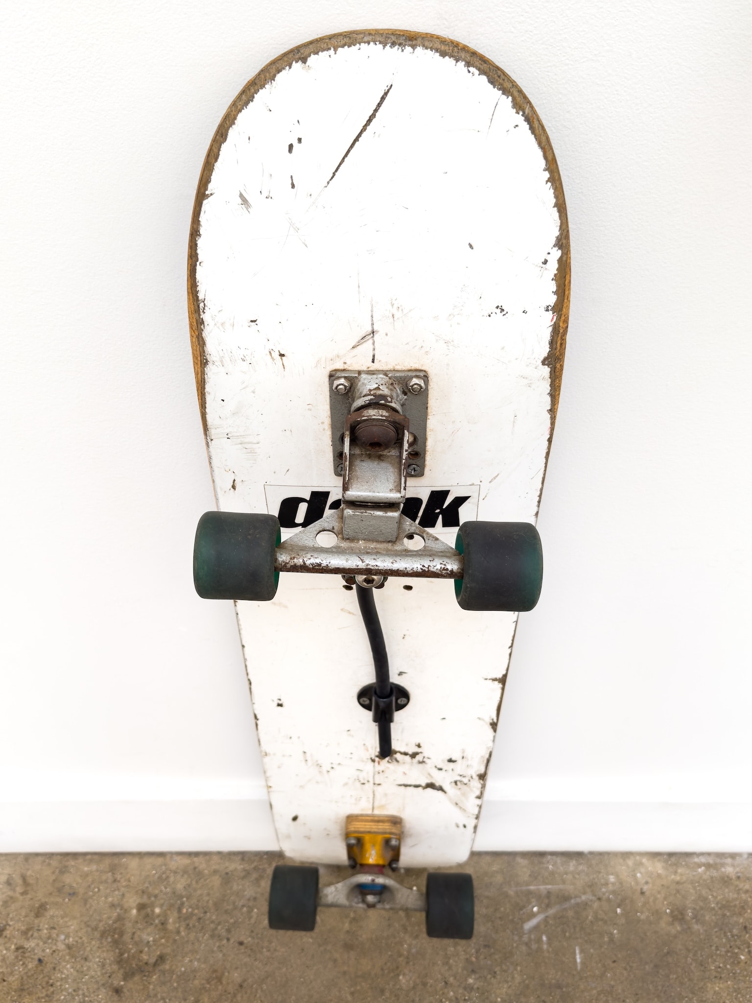 Craft in America Center, Neil Carver, Early prototype skateboard with bungee, 1997, Vehicles of Expression