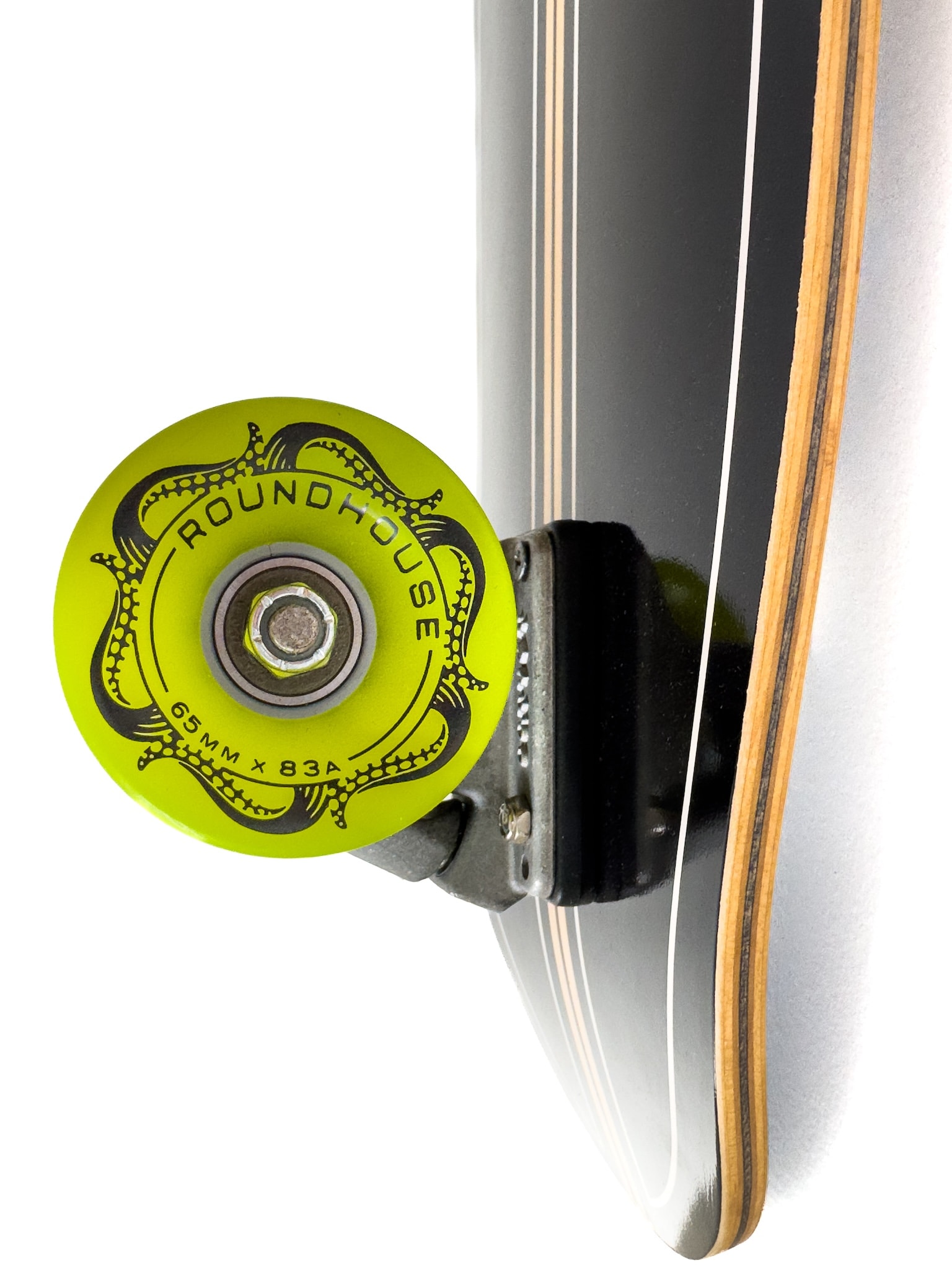 Craft in America Center, Neil Carver, Surfrider Skateboard, detail, 2025, vehicles of expression